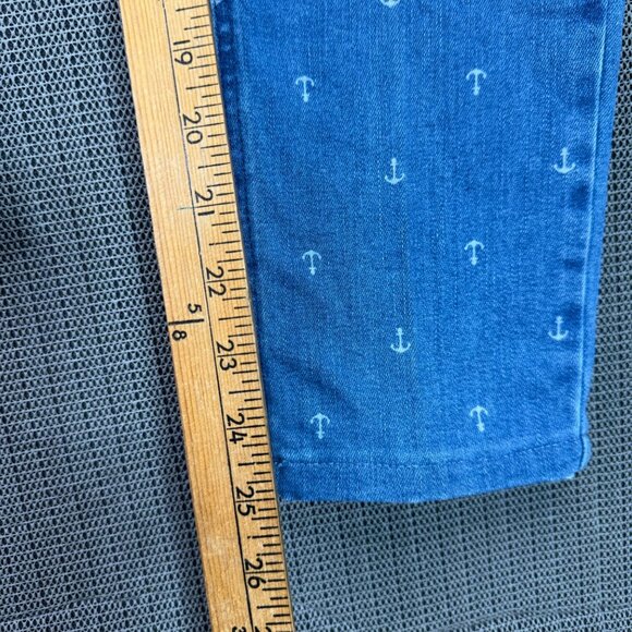 Talbots Simply Flattering Collection Ankle Jeans With Anchor Print - 2P - Picture 6 of 13